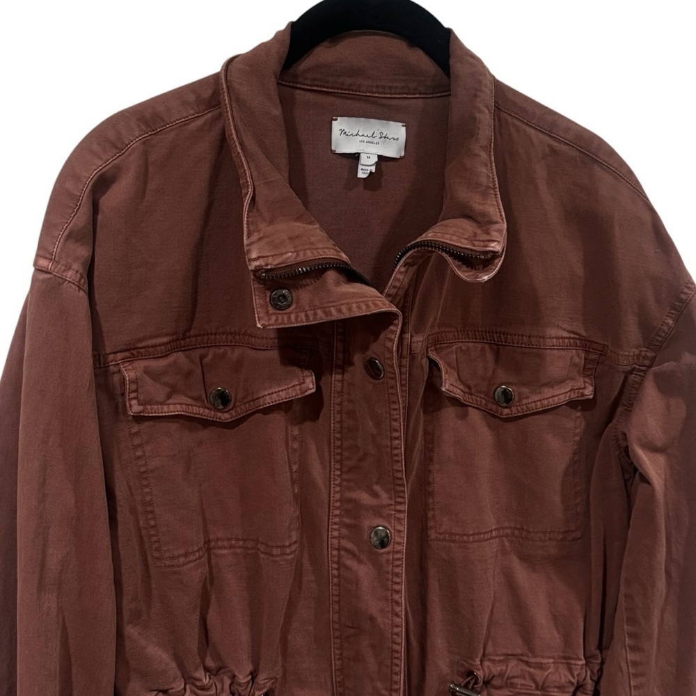 Michael Stars Ingrid Utility Jacket in Color Rust Women’s Size M - Picture 5 of 13